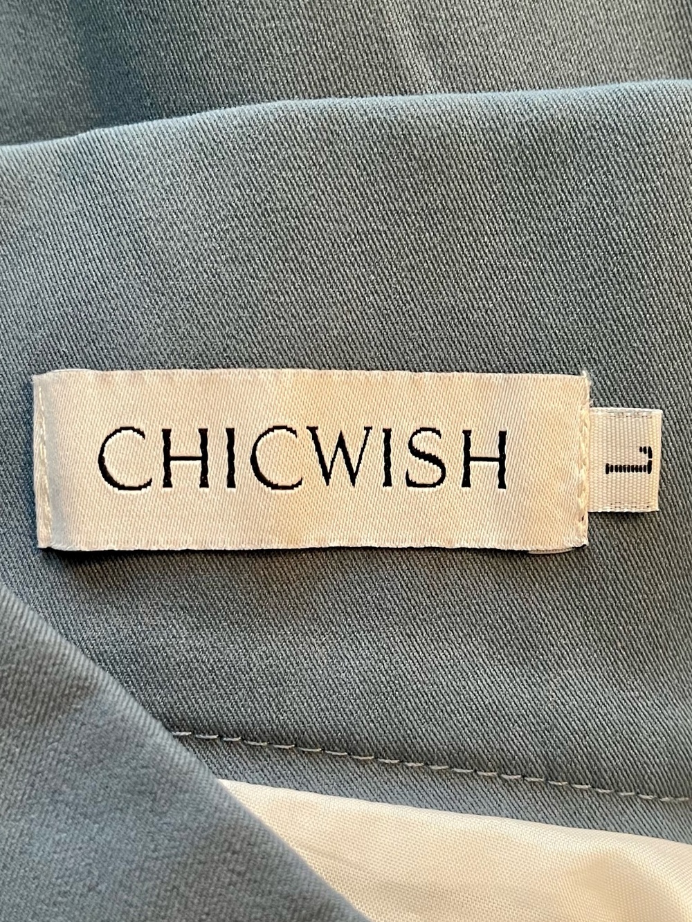Chicwish Size Large Blue-Gray Midi Circle Skirt - Picture 7 of 9